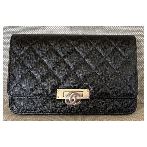 chanel golden class wallet on chain